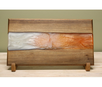 Walnut Stirling Orange and Pure White Small Charcuterie Board Walnut Stirling Orange and Pure White Small Charcuterie Board