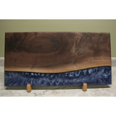 Walnut Blue Slate Large River Charcuterie Board