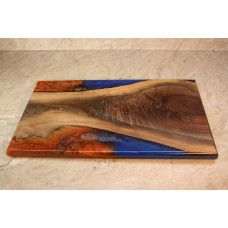 Walnut Liberty Copper and Deep Blue Sea Small Charcuterie Board