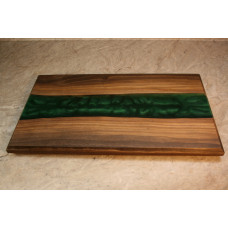 Walnut Emerald Green Small Charcuterie Board
