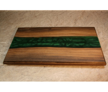 Walnut Emerald Green Small Charcuterie Board
