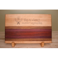 Engraved Medium Edge Grain Cutting Board Engraved Medium Edge Grain Cutting Board