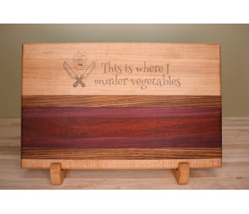 Engraved Medium Edge Grain Cutting Board