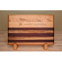 Engraved Small Edge Grain Cutting Board