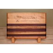 Engraved Small Edge Grain Cutting Board Engraved Small Edge Grain Cutting Board