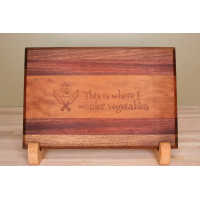 Engraved Small Edge Grain Cutting Board Engraved Small Edge Grain Cutting Board