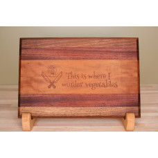 Engraved Small Edge Grain Cutting Board Engraved Small Edge Grain Cutting Board