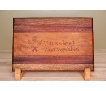 Engraved Small Edge Grain Cutting Board Engraved Small Edge Grain Cutting Board