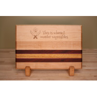 Engraved Small Edge Grain Cutting Board