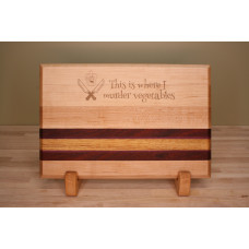 Engraved Small Edge Grain Cutting Board